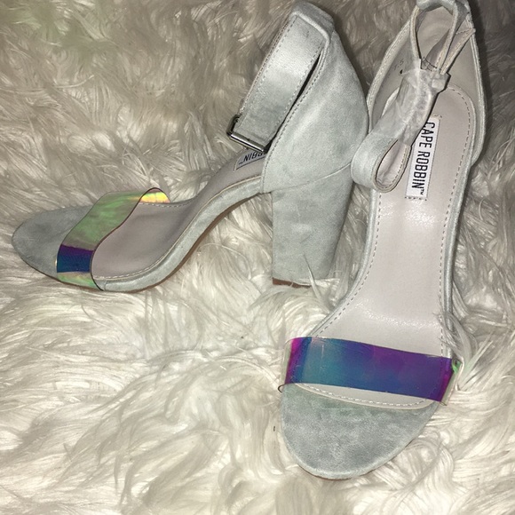 Cape Robbin Shoes - 💫Baby Blue Suede Heels